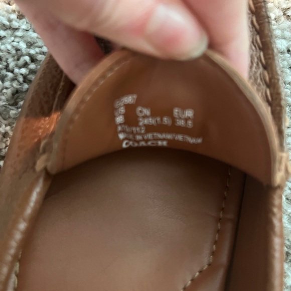 Coach Women's Brown Loafers - Picture 2 of 3